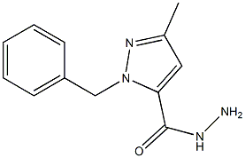 1-BENZYL-3-METHYL-1H-PYRAZOLE-5-CARBOHYDRAZIDE 结构式