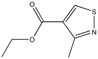 ETHYL 3-METHYLISOTHIAZOLE-4-CARBOXYLATE 结构式