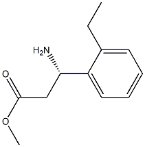 METHYL (3S)-3-AMINO-3-(2-ETHYLPHENYL)PROPANOATE 结构式