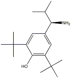 4-((1R)-1-AMINO-2-METHYLPROPYL)-2,6-BIS(TERT-BUTYL)PHENOL 结构式