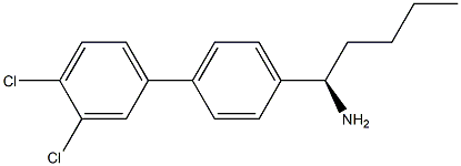 (1R)-1-[4-(3,4-DICHLOROPHENYL)PHENYL]PENTYLAMINE 结构式