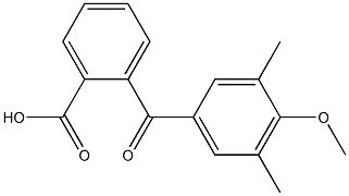 2-(3,5-Dimethyl-4-methoxybenzoyl)benzoic acid 结构式