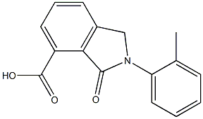 3-Oxo-2-o-tolyl-2,3-dihydro-1H-isoindole-4-carboxylic acid 结构式