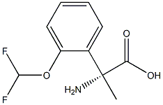 (2R)-2-AMINO-2-[2-(DIFLUOROMETHOXY)PHENYL]PROPANOIC ACID 结构式