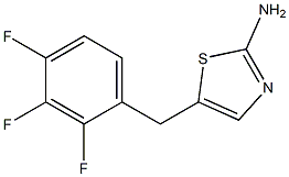 5-(2,3,4-TRIFLUOROBENZYL)-1,3-THIAZOL-2-AMINE 结构式