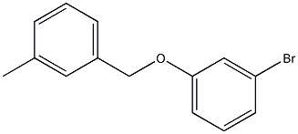 3-BROMOPHENYL-(3-METHYLBENZYL)ETHER 结构式