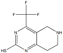 5,6,7,8-TETRAHYDRO-2-MERCAPTO-4-(TRIFLUOROMETHYL)PYRIDO-[4,3-D]-PYRIMIDINE 结构式