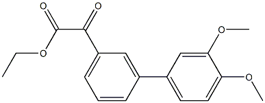 Ethyl 3-(3,4-dimethoxyphenyl)benzoylformate 结构式
