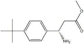 (S)-3-氨基-3-(4-(叔丁基)苯基)丙酸甲酯 结构式