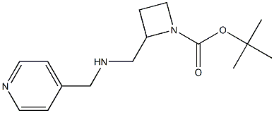 1-BOC-2-([(PYRIDIN-4-YLMETHYL)-AMINO]-METHYL)-AZETIDINE 结构式