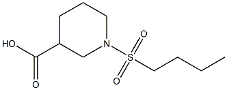 1-(BUTYLSULFONYL)PIPERIDINE-3-CARBOXYLIC ACID 结构式