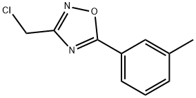 3-(CHLOROMETHYL)-5-(3-METHYLPHENYL)-1,2,4-OXADIAZOLE 结构式