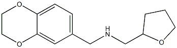 1-(2,3-DIHYDRO-1,4-BENZODIOXIN-6-YL)-N-(TETRAHYDROFURAN-2-YLMETHYL)METHANAMINE 结构式