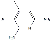 3-BROMO-4-METHYLPYRIDINE-2,6-DIAMINE 结构式