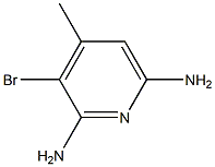 3-Bromo-4-methylpyridine-2,6-diamine 结构式