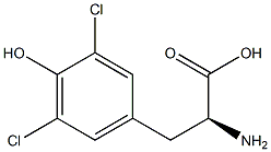 DL-(3,5-DICHLORO)TYROSINE 结构式