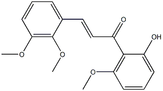 2'-HYDROXY-2,3,6'-TRIMETHOXYCHALCONE 结构式