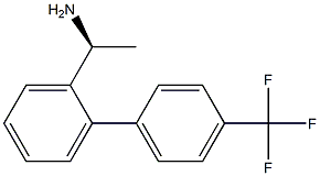 (1S)-1-(2-[4-(TRIFLUOROMETHYL)PHENYL]PHENYL)ETHYLAMINE 结构式