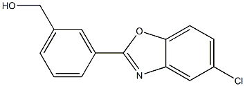 [3-(5-CHLORO-1,3-BENZOXAZOL-2-YL)PHENYL]METHANOL 结构式