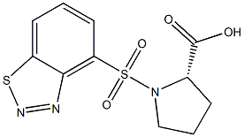 1-(1,2,3-BENZOTHIADIAZOL-4-YL-SULFONYL)PROLINE 结构式