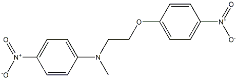 N-METHYL-N-[2-(4-NITROPHENOXY)ETHYL]-4-NITROPHENYLAMINE 结构式