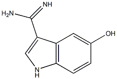 5-HYDROXYINDOLE-3-CARBOXAMIDINE 结构式