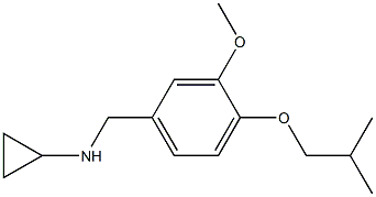 (1R)CYCLOPROPYL[3-METHOXY-4-(2-METHYLPROPOXY)PHENYL]METHYLAMINE 结构式