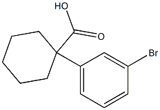 1-(3-BROMOPHENYL)CYCLOHEXANECARBOXYLIC ACID 结构式