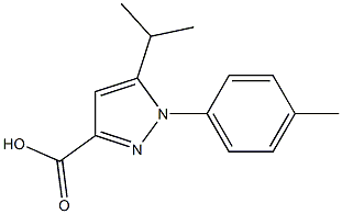 5-ISOPROPYL-1-P-TOLYL-1H-PYRAZOLE-3-CARBOXYLIC ACID 结构式