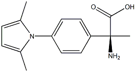 (2S)-2-AMINO-2-[4-(2,5-DIMETHYLPYRROLYL)PHENYL]PROPANOIC ACID 结构式