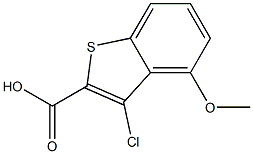 3-CHLORO-4-METHOXY-1-BENZOTHIOPHENE-2-CARBOXYLIC ACID 结构式