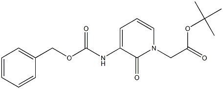 1-(T-BUTYLOXYCARBONYLMETHYL)-3-(BENZYLOXYCARBONYLAMINO)-2-PYRIDONE 结构式