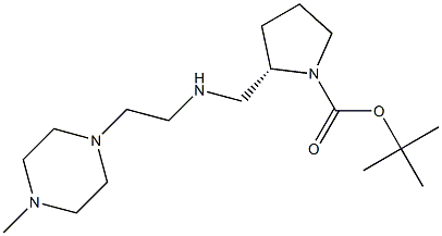 (S)-1-BOC-2-([(4-METHYL-PIPERAZIN-1-YLETHYL)-AMINO]-METHYL)-PYRROLIDINE 结构式