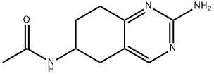 N-(2-氨基-5,6,7,8-四氢喹唑啉-6-基)乙酰胺 结构式