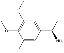(1R)-1-(3-IODO-4,5-DIMETHOXYPHENYL)ETHYLAMINE 结构式