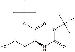 (S)-2-TERT-BUTOXYCARBONYLAMINO-4-HYDROXY-BUTYRIC ACID TERT-BUTYL ESTER 结构式