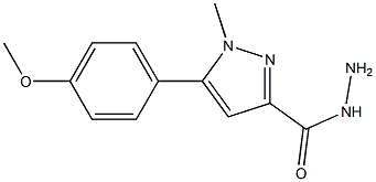 5-(4-METHOXYPHENYL)-1-METHYL-1H-PYRAZOLE-3-CARBOHYDRAZIDE 结构式