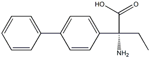 (2R)-2-Amino-2-(4-phenylphenyl)butanoic acid 结构式