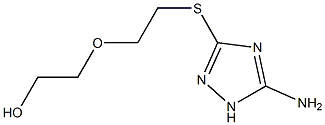 2-(2-[(5-AMINO-1H-1,2,4-TRIAZOL-3-YL)THIO]ETHOXY)ETHANOL 结构式