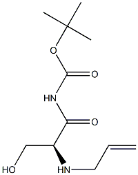 N-Allyl-N'-Boc-serineamide 结构式