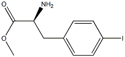 METHYL (S)-2-AMINO-3-(4-IODOPHENYL)PROPANOATE 结构式