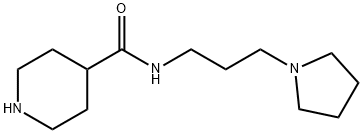 N-[3-(吡咯烷-1-基)丙基]哌啶-4-甲酰胺 结构式