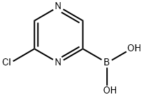 (6-氯吡嗪-2-基)硼酸 结构式