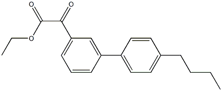 ETHYL 3-(4-N-BUTYLPHENYL)BENZOYLFORMATE 结构式