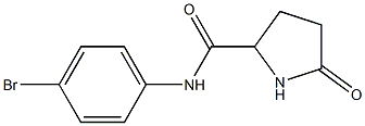 5-OXO-PYRROLIDINE-2-CARBOXYLIC ACID (4-BROMO-PHENYL)-AMIDE 结构式