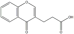 3-(4-OXO-4H-CHROMEN-3-YL)PROPANOIC ACID 结构式