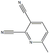 6-METHYLPYRIDINE-2,3-DICARBONITRILE 结构式