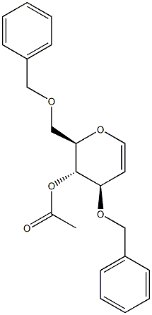 4-O-ACETYL-3,6-DI-O-BENZYLGLUCAL 结构式