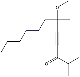 6-METHOXY-2,6-DIMETHYL-DODEC-4-YN-3-ONE 结构式