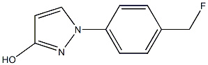 1-[4-(FLUOROMETHYL)PHENYL]-3-HYDROXY-1H-PYRAZOLE 结构式